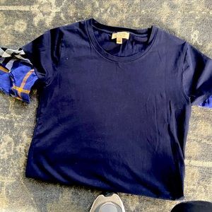 Burberry tee with ruffle sleeve